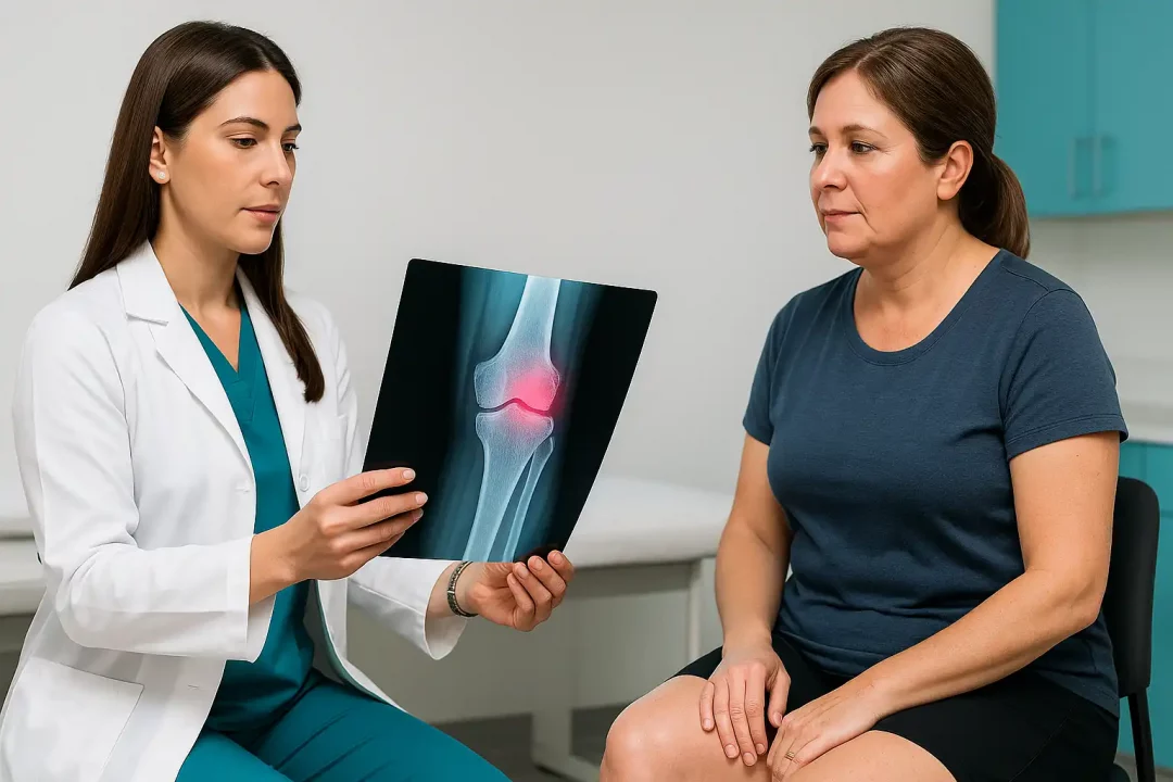 Rehabilitación de la Rodilla. Bursitis Prerrotuliana y Anserina. Dra. Maitin en Madrid